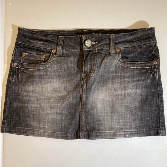 American Eagle Outfitters Dresses & Skirts - AE Jean Black/Grey Skirt